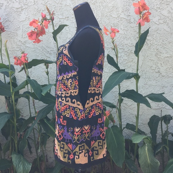 Free People Aztec Embroidered Mini Dress - Picture 4 of 8
